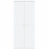 Buffet haut blanc 80x35x180 cm bois d'ingénierie 