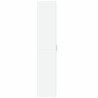 Buffet haut blanc 80x35x180 cm bois d'ingénierie 