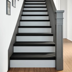 Marches d'escalier 4 pcs marron foncé 80x25x2 cm chêne massif 