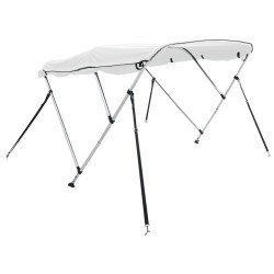 Toit bimini à 3 arceaux parois latérales 183x(137-152)x137 cm 