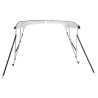 Toit bimini à 3 arceaux parois latérales 183x(137-152)x137 cm 