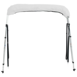 Toit bimini à 3 arceaux parois latérales 183x(137-152)x137 cm 