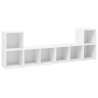 Meubles TV 4 pcs Blanc 72x35x36,5 cm Bois d'ingénierie 