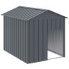 Niche pour chien avec toit anthracite acier galvanisé 