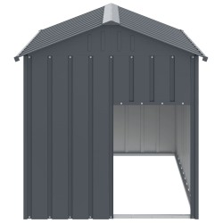 Niche pour chien avec toit anthracite acier galvanisé 
