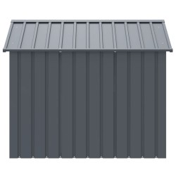 Niche pour chien avec toit anthracite acier galvanisé 