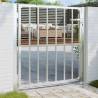 Portail de jardin 100x100 cm acier inoxydable 