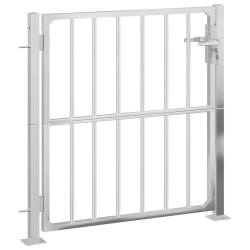 Portail de jardin 100x100 cm acier inoxydable 