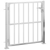 Portail de jardin 100x100 cm acier inoxydable 