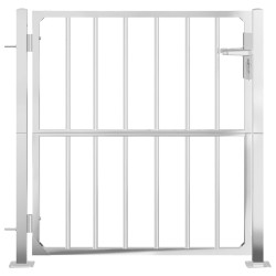 Portail de jardin 100x100 cm acier inoxydable 