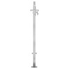 Portail de jardin 100x100 cm acier inoxydable 