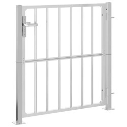 Portail de jardin 100x100 cm acier inoxydable 