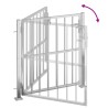 Portail de jardin 100x100 cm acier inoxydable 