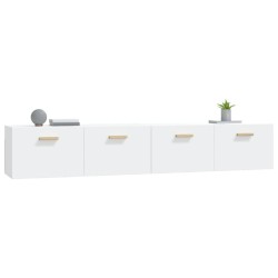 Armoires murales 2 pcs Blanc 100x36,5x35 cm Bois d'ingénierie 