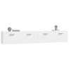 Armoires murales 2 pcs Blanc 100x36,5x35 cm Bois d'ingénierie 