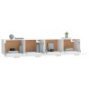 Armoires murales 2 pcs Blanc 100x36,5x35 cm Bois d'ingénierie 