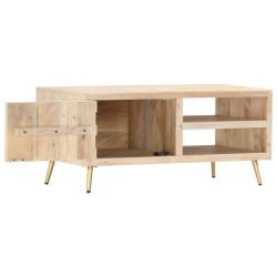 Table basse 90x45x40 cm Bois de manguier massif 