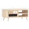 Table basse 90x45x40 cm Bois de manguier massif 