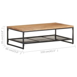 Table basse 110x60x35 cm Bois d'acacia massif 