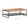 Table basse 110x60x35 cm Bois d'acacia massif 