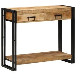 Table console90x33x75 cm en bois de manguier massif 
