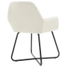 Chaises à manger lot de 2 Crème Velours 