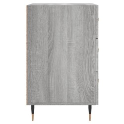 Table de chevet sonoma gris 40x40x66 cm bois d'ingénierie 