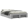 Cadre de lit sans matelas sonoma gris 135x190 cm 