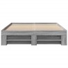 Cadre de lit sans matelas sonoma gris 135x190 cm 