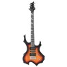 Guitare électrique pour débutants et sac marron et noir 4/4 39" 