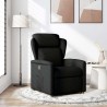 Fauteuil inclinable Noir Tissu 