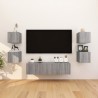 Meubles TV muraux 8 pcs Sonoma gris 30,5x30x30 cm 