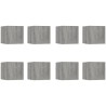 Meubles TV muraux 8 pcs Sonoma gris 30,5x30x30 cm 
