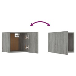 Meubles TV muraux 8 pcs Sonoma gris 30,5x30x30 cm 