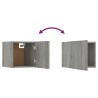 Meubles TV muraux 8 pcs Sonoma gris 30,5x30x30 cm 
