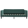 Lit de repos sans matelas vert foncé 100x200 cm velours 