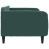 Lit de repos sans matelas vert foncé 100x200 cm velours 