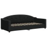 Lit de repos sans matelas noir 90x200 cm tissu 