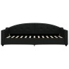 Lit de repos sans matelas noir 90x200 cm tissu 
