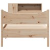 Cadre de lit sans matelas 75x190 cm bois de pin massif 