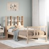 Lit bibliothèque sans matelas 90x190 cm bois de pin massif 