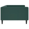Lit de repos sans matelas vert foncé 100x200 cm velours 