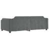 Lit de repos sans matelas gris foncé 90x190 cm tissu 