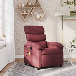 Fauteuil de massage inclinable Rouge bordeaux Tissu 
