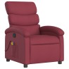 Fauteuil de massage inclinable Rouge bordeaux Tissu 