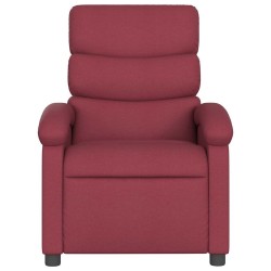 Fauteuil de massage inclinable Rouge bordeaux Tissu 