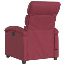 Fauteuil de massage inclinable Rouge bordeaux Tissu 