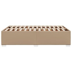 Cadre de lit sans matelas cappuccino 120x190 cm similicuir 