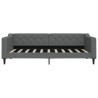Lit de repos sans matelas gris foncé 90x190 cm tissu 
