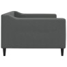Lit de repos sans matelas gris foncé 90x190 cm tissu 
